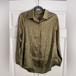 Olive Green Button Down Shirt